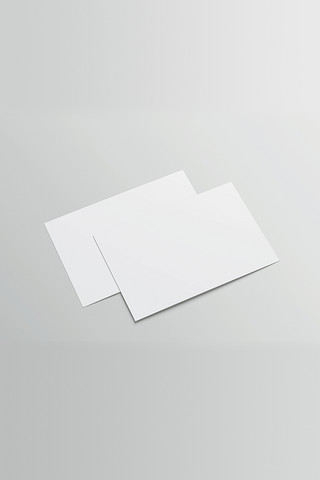 logo卡片样机海报模板_信件展示白色清新样机