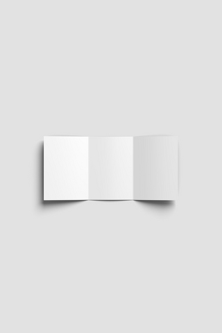 干净双手海报模板_三折页宣传册子白色简约样机
