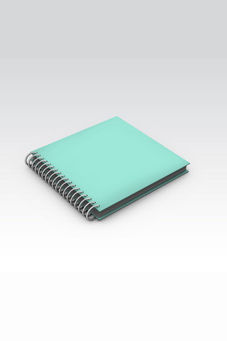 台历笔记本绿色简洁样机