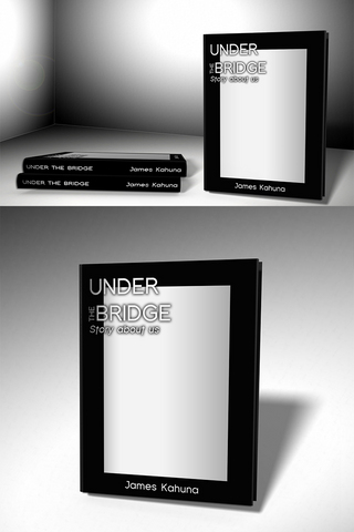 画册海报模板_堆放精装书籍设计模板黑色简洁样机