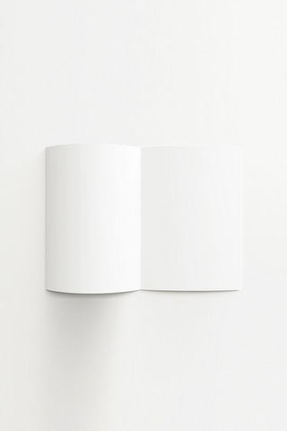 个性简约海报模板_竖立简洁画册设计白色个性样机