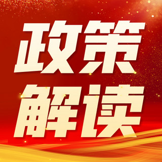 思想政策海报模板_政策解读党建精神红色简约公众号次图