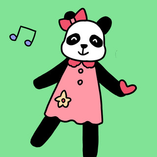 动物头像海报模板_情侣头像熊猫女孩粉色可爱卡通微信头像