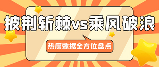 娱乐公众号次图海报模板_娱乐圈热度数据盘点橙色简约公众号次图