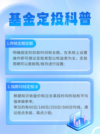 基金海报模板_基金科普线条蓝色微软风小红书封面