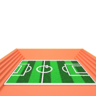 足球装饰图案海报模板_绿色足球场地装饰图案
