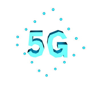 5G革命海报模板_立体蓝色科技感5G时代