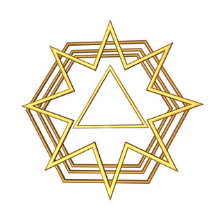 C4D星形几何图形海报装饰