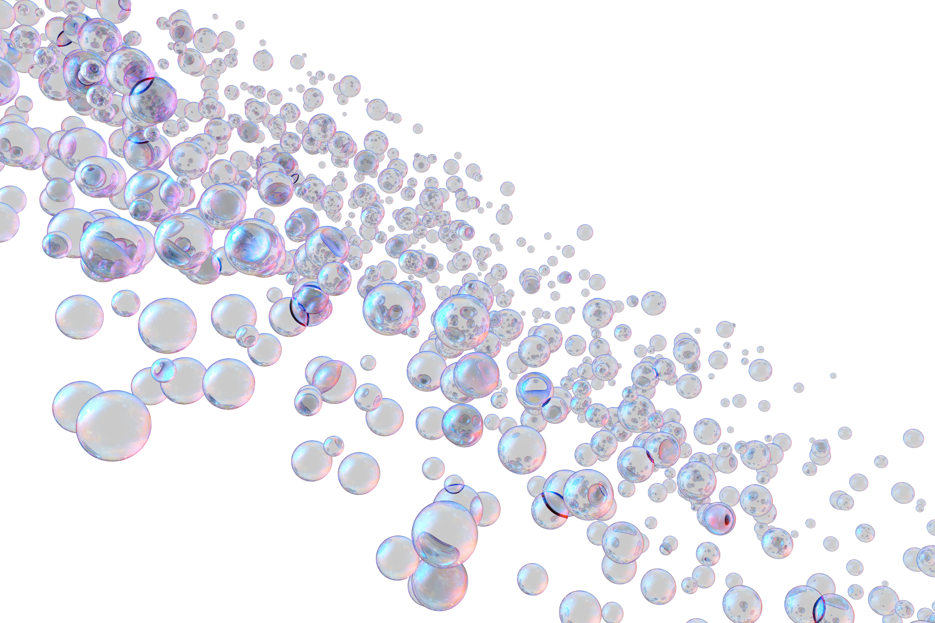 紫色圆形透明气泡图片