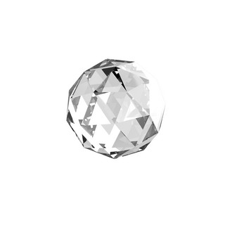 c4d立体闪亮发光透明钻石