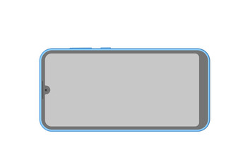 送iphonex海报模板_蓝色3d全面屏手机