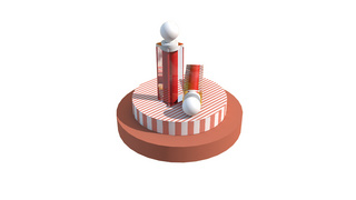 模型下载海报模板_C4D化妆品口红小场景实物产品图素材免费下载