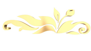 金色复古花纹边框海报模板_C4D鎏金复古欧式花纹边框