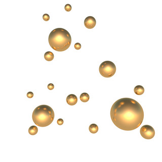 金色小球装饰图