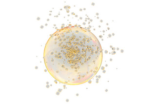 气泡png海报模板_黄色圆形气泡png
