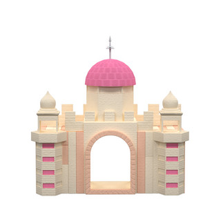 粉色卡通公主城堡