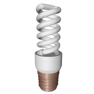 C4D仿真实物灯泡节能灯照明