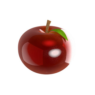 卡通水果图案海报模板_红苹果素材c4d苹果