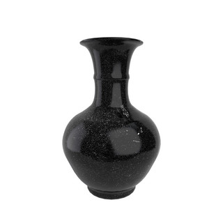 黑色大理石立体花瓶装饰