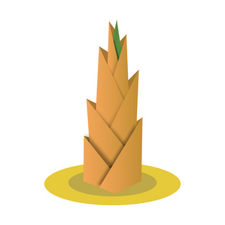 5d植物竹笋装饰海报素材图案