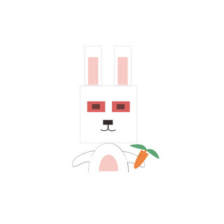 中秋卡通兔子海报模板_兔子卡通可爱小兔子元素商用原创