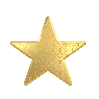 金属质感纹理五角星