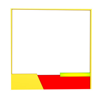 立体3d边框海报模板_C4D淘宝标签边框3D