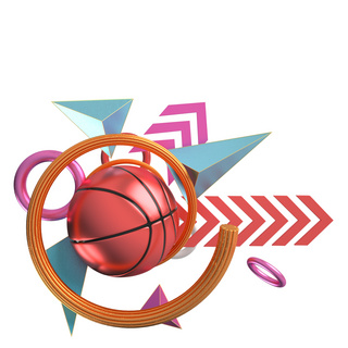 篮球装饰海报模板_篮球装饰促销图案