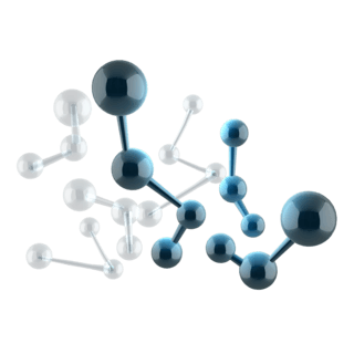 矢量分子海报模板_分子结构花纹