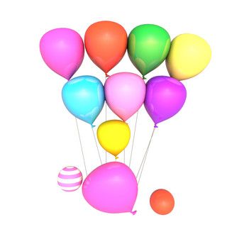 儿童节彩色气球