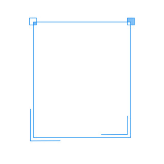 科技感矩形海报模板_蓝色科技线框矢量图