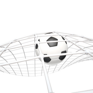 立体足球海报模板_一个运动的立体足球