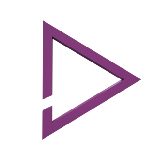 科技三角形海报模板_紫色三角形