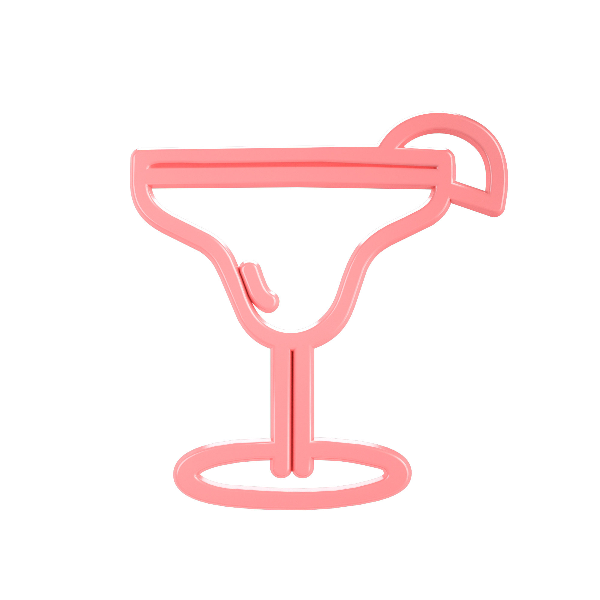 柔色立体饮品类图标-鸡尾酒图片