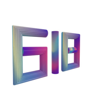 c4d立体618字体