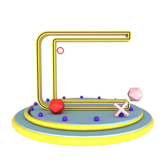 立体C4D英文字母C