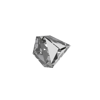 c4d立体闪亮发光透明钻石