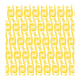 底纹矢量海报模板_橘黄色波浪底纹矢量设计