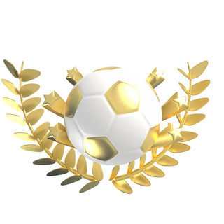 4世界杯海报模板_金色足球装饰图案