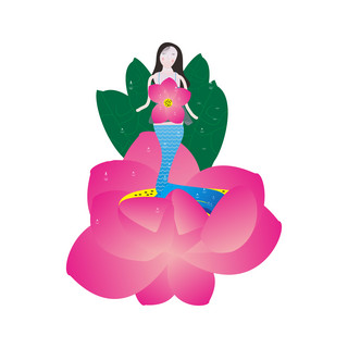 原创海的女儿装饰图案