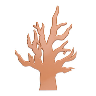 C4D褐色立体树木