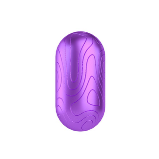 紫色金属质感纹理胶囊装饰