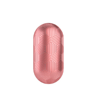 粉色金属质感纹理胶囊装饰