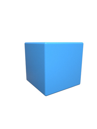 拆分的立方体海报模板_蓝色的立方体图标