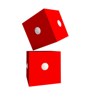 单个骰子海报模板_C4D骰子正方块