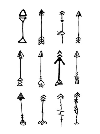手绘箭头可商用元素