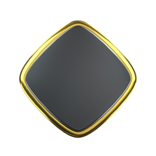 C4D黑金立体圆角菱形标题框