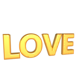 C4DLOVE字体模型PNG