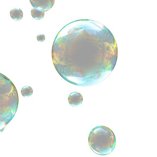 彩色泡泡海报模板_彩色圆形气泡png