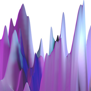 蒸汽波免费海报模板_c4d立体蒸汽波山体免费下载